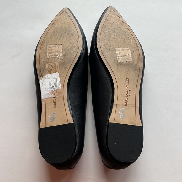 Karl Lagerfeld Leopard Pointed Toe Loafers 8.5 - Picture 5 of 8